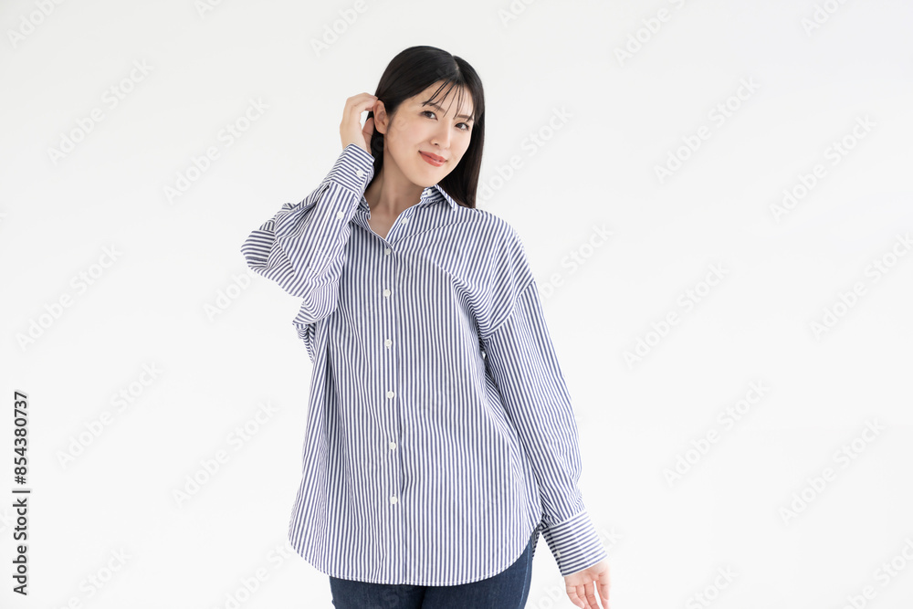 笑顔の女性 笑顔の女性