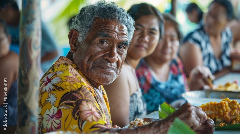 A group of locals eagerly waits for the chefs to sample their traditional dishes hoping to impress and share their love for their islands cuisine. A group of locals eagerly waits for the chefs to sample their traditional dishes hoping to impress and share their love for their islands cuisine.