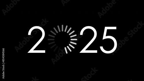 2025 new year loading progress bar 2025. New Year 2025 Greeting Loading