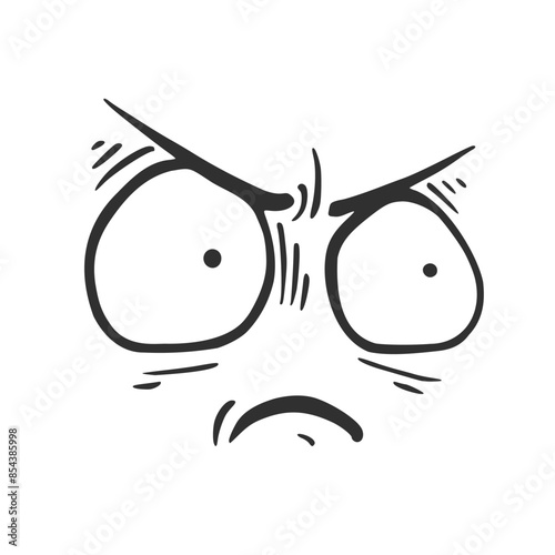 Funny face expression