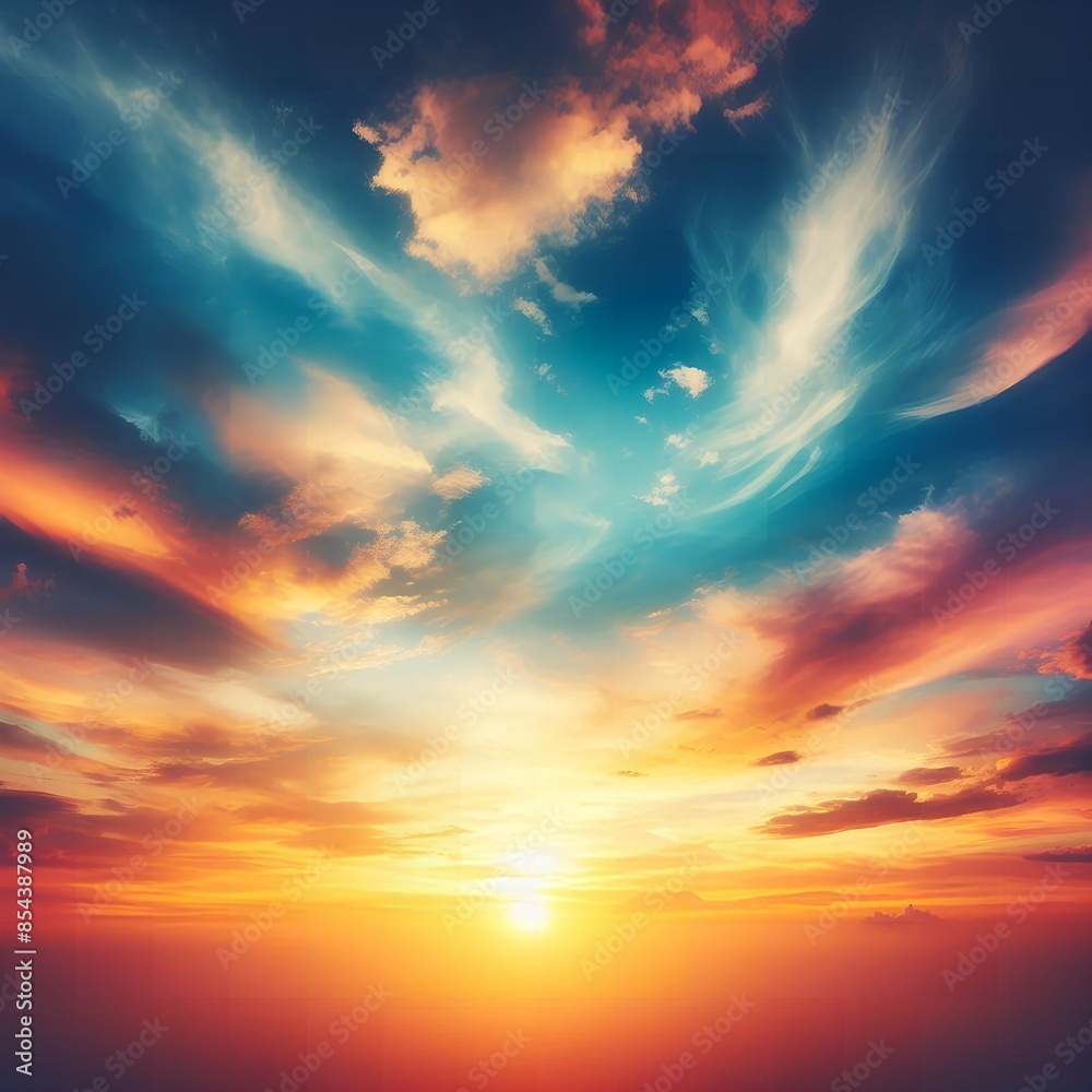 Fototapeta premium sunset over the sea