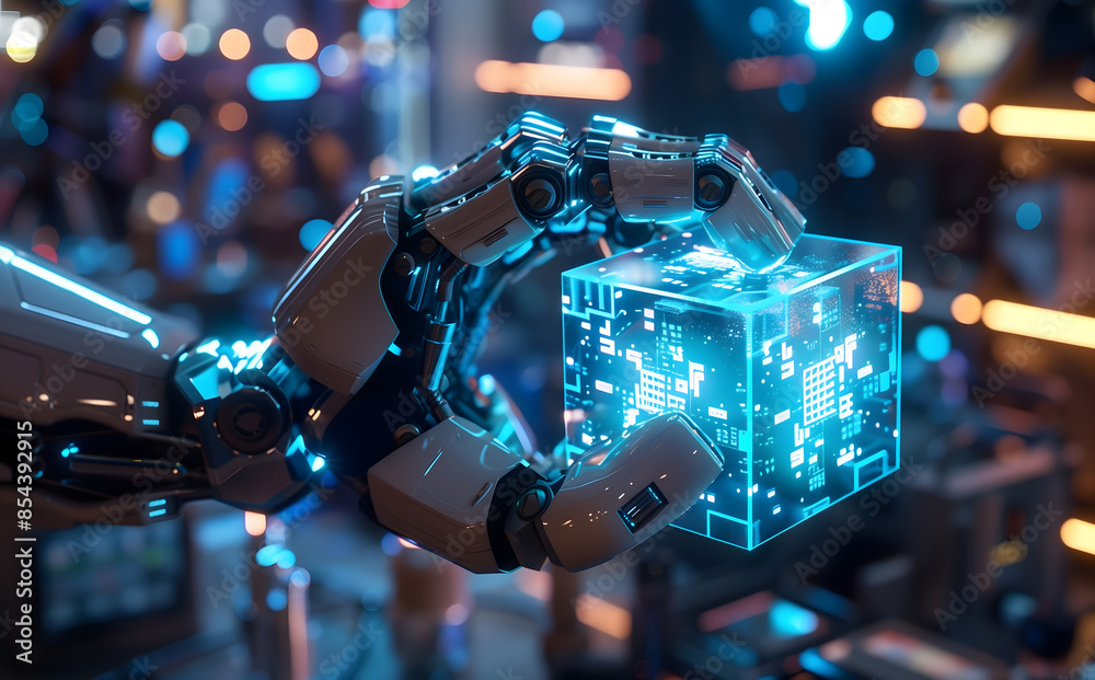 High-end chip robotic arm automated manufacturing