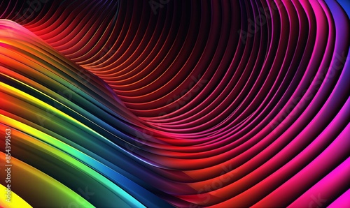 abstract background with multi-colored stripes