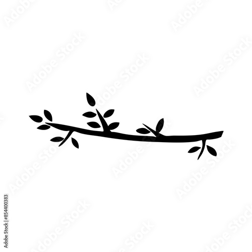 Tree branch silhouette
