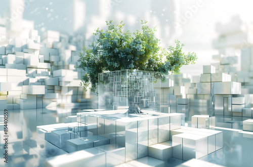 Green ecological technology tree