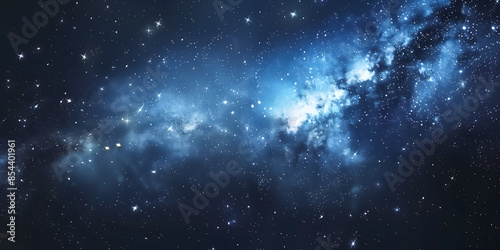Dark cosmic starry sky background