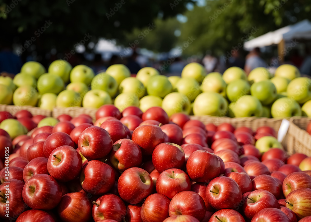 Fruit market in the middle of the day. Generative AI Fruit market in the middle of the day. Generative AI