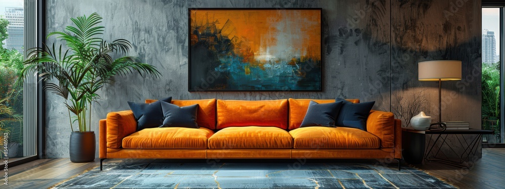 custom made wallpaper toronto digitalCozy modern living room featuring a stylish fireplace and inviting interior design.