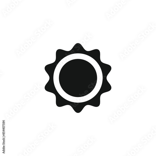 Sun icon vector. EPS 10 editable vector