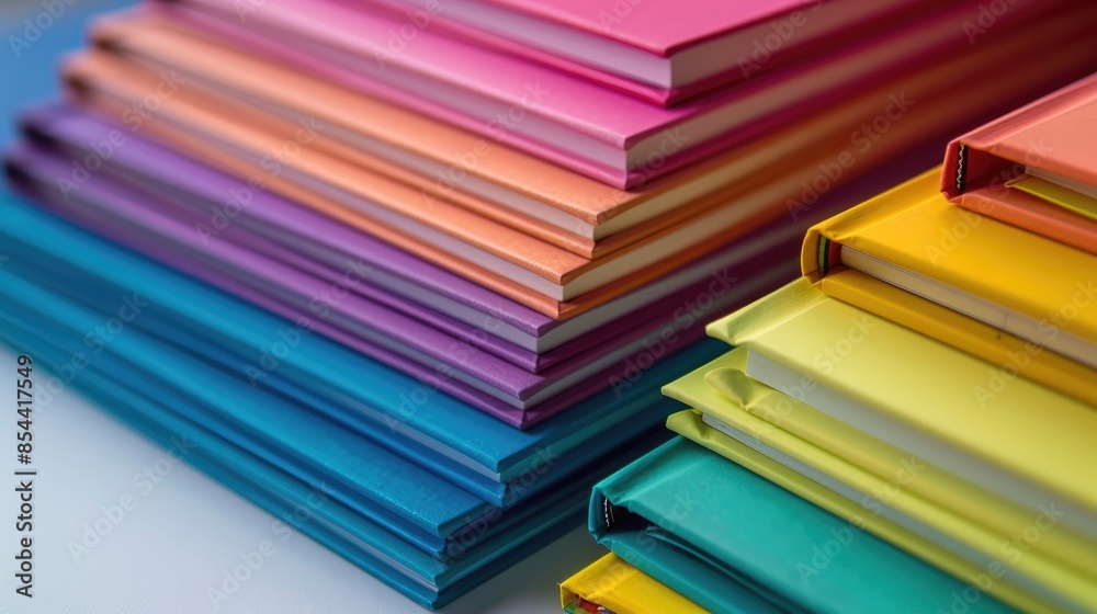 Colorful Books on White Surface Colorful Books on White Surface