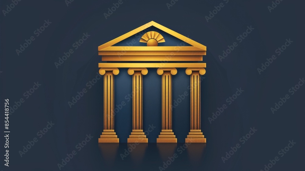 Fototapeta premium Bank Symbol for Your Design Websites and Projects