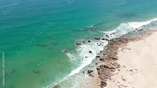 Praia do Barro preto do alto, imagem aérea de drone. photo