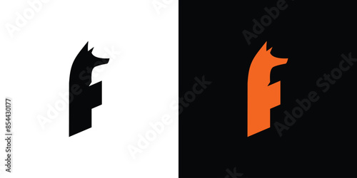 Unique and modern  F  Fox logo design