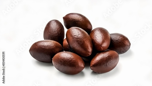 Wallpaper Mural  A collection of shiny dark brown almonds Torontodigital.ca