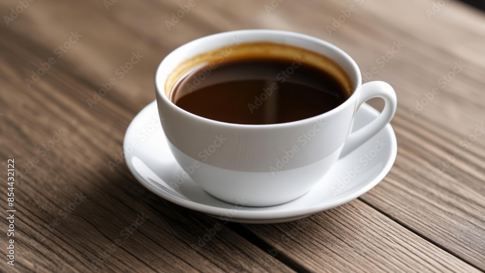 A moment of tranquility with a warm cup of coffee A moment of tranquility with a warm cup of coffee