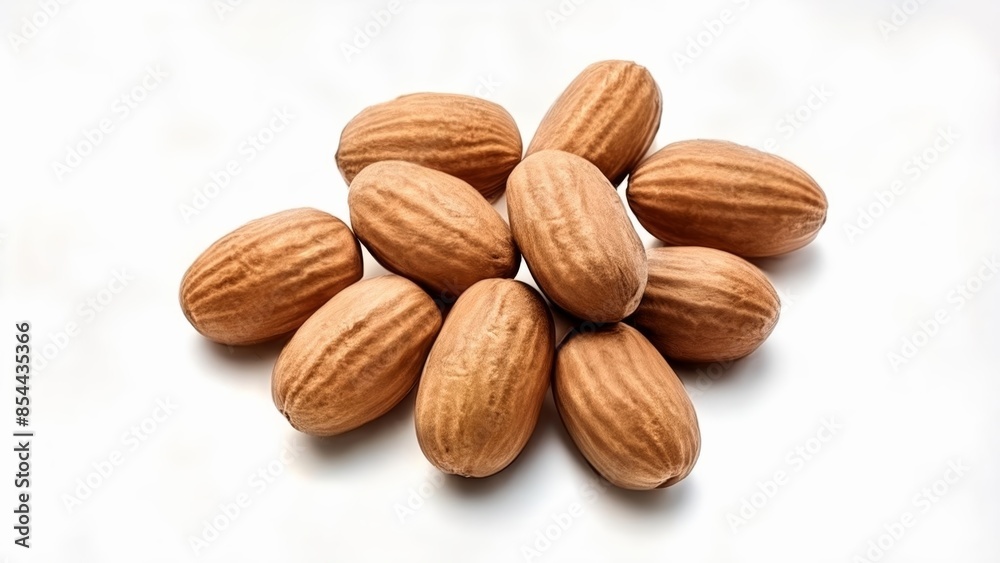 Nutty Delight A collection of almonds in a pile Nutty Delight A collection of almonds in a pile