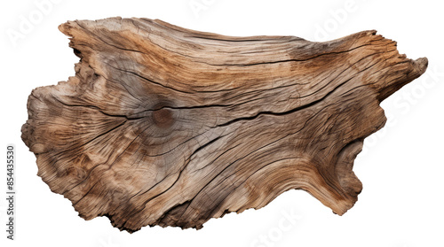 Old big tree cut isolated on transparent background