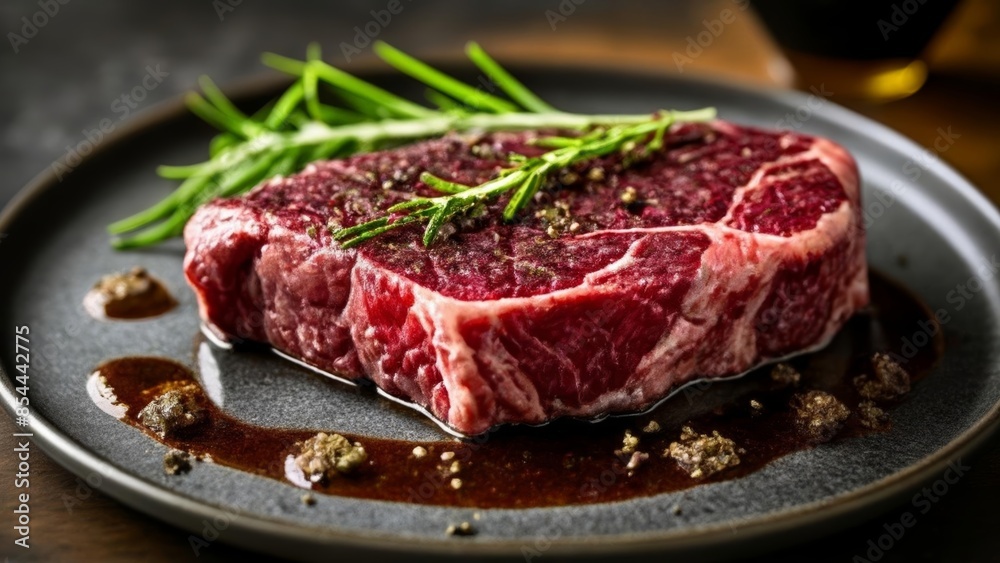 Deliciously cooked steak ready to be savored Deliciously cooked steak ready to be savored