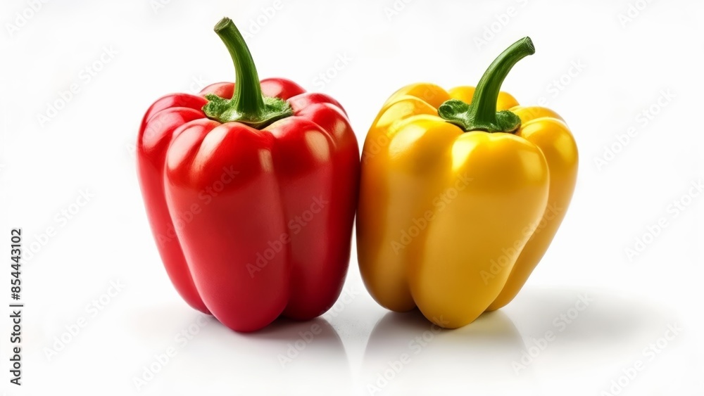 Fresh and vibrant peppers ready to add flavor to your dish Fresh and vibrant peppers ready to add flavor to your dish