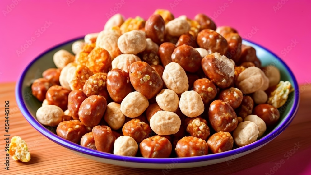 Deliciously roasted nuts in a bowl Deliciously roasted nuts in a bowl