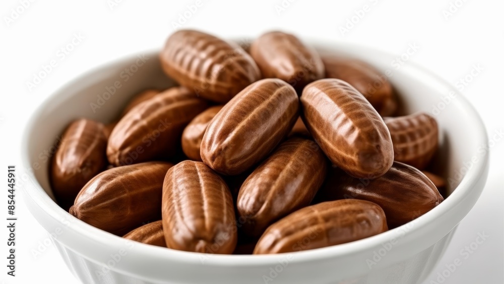 Deliciously rich chocolate almonds in a bowl Deliciously rich chocolate almonds in a bowl