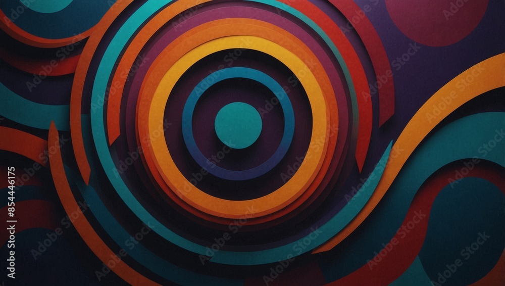 art image with a radial symmetry pattern of bold colors in a circle, background, wallpaper art image with a radial symmetry pattern of bold colors in a circle, background, wallpaper