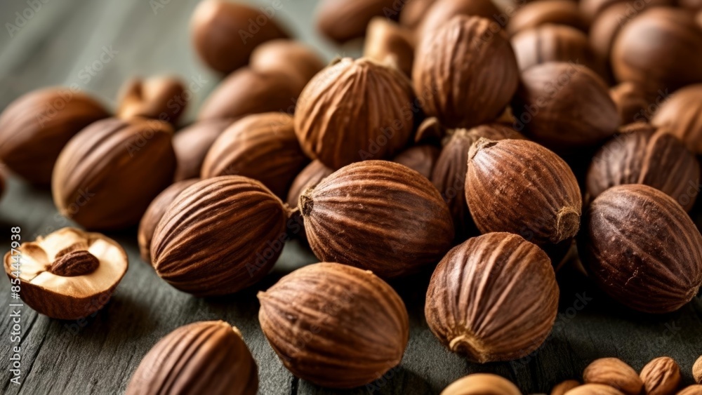 Nutty Delights A closeup of almonds in their natural state Nutty Delights A closeup of almonds in their natural state