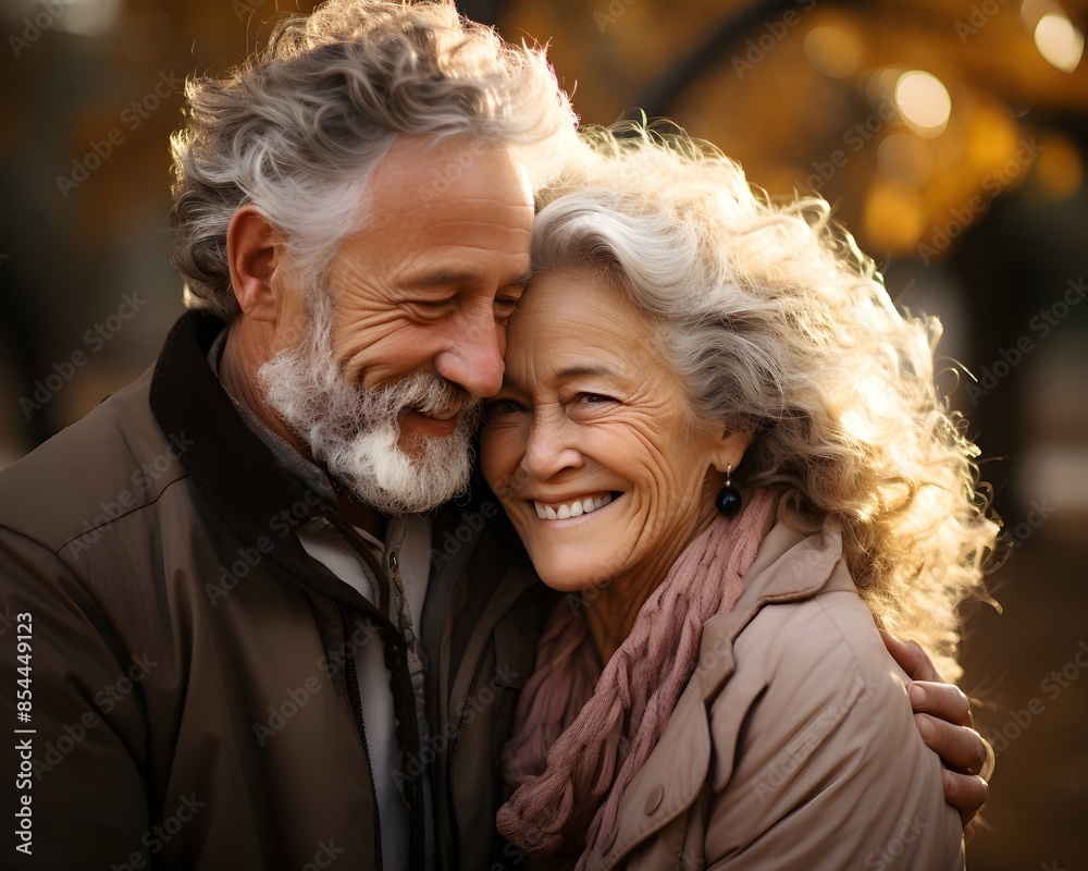 Portrait of an Old couple in love, wearing winter clothes, travelling, lifestyle, exploration, family ageing Portrait of an Old couple in love, wearing winter clothes, travelling, lifestyle, exploration, family ageing