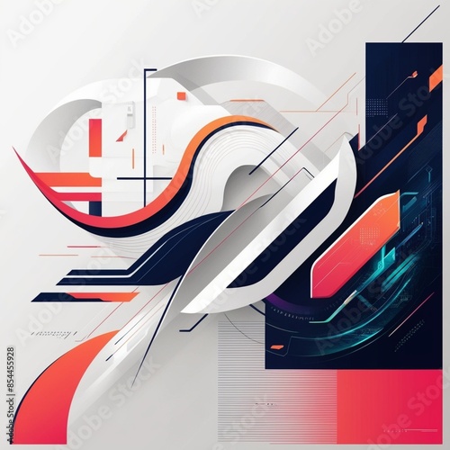 illustration Design Abstrack dinamis and Geometris