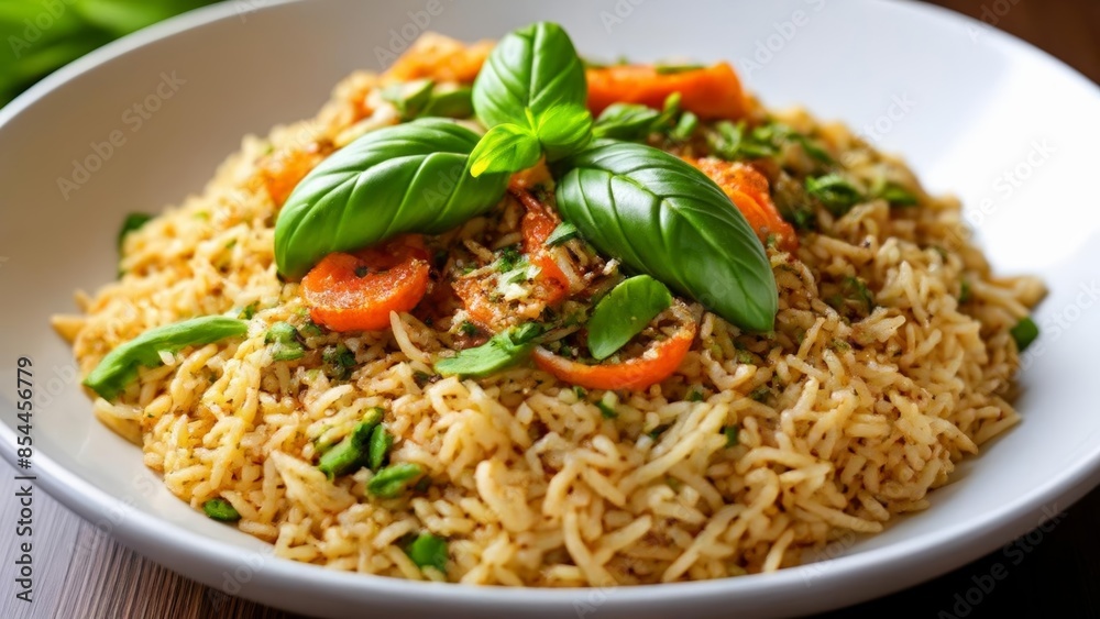 Deliciously healthy meal ready to be savored Deliciously healthy meal ready to be savored