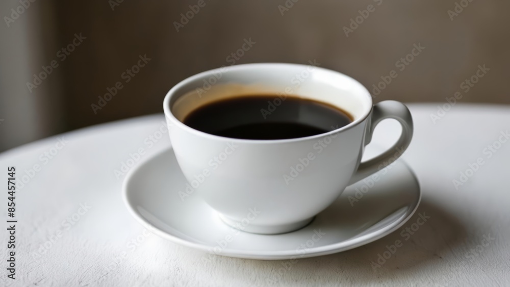 A moment of tranquility with a warm cup of coffee A moment of tranquility with a warm cup of coffee