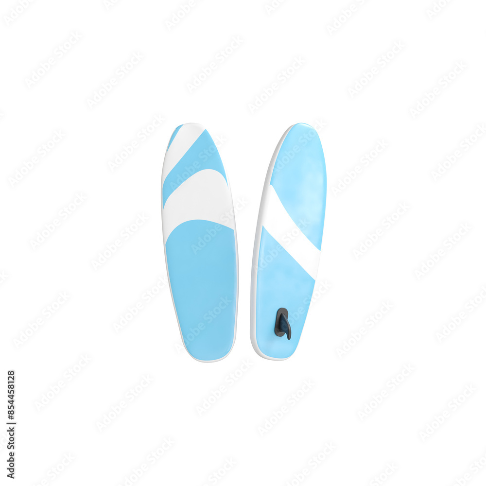 Surfboard 3d illustration