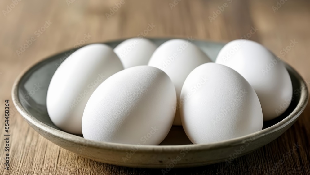 Fresh and ready A dozen eggs in a bowl Fresh and ready A dozen eggs in a bowl