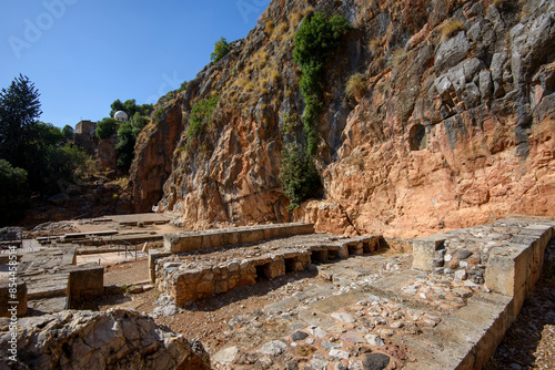 Caesarea Philippi, ancient roman city, Pagan, hells gate photo