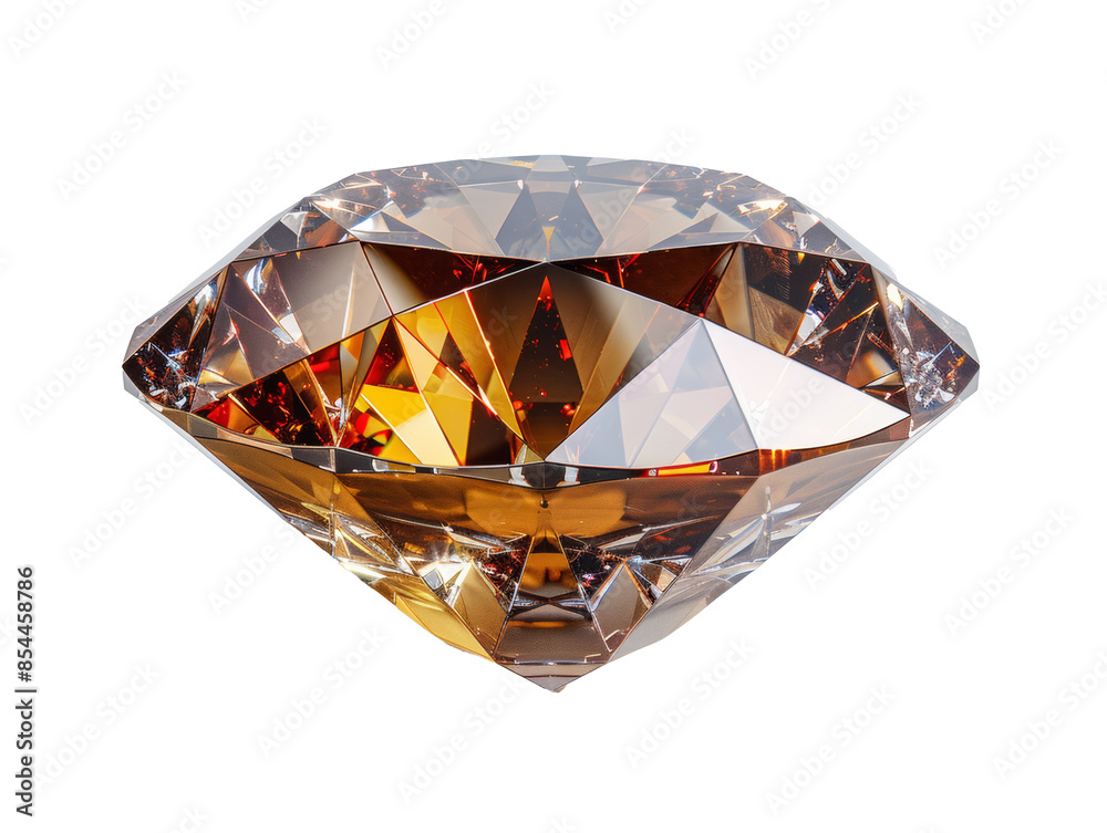 A diamond isolated on transparent background A diamond isolated on transparent background