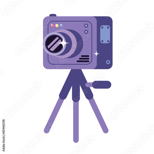 camera on a tripod equipment