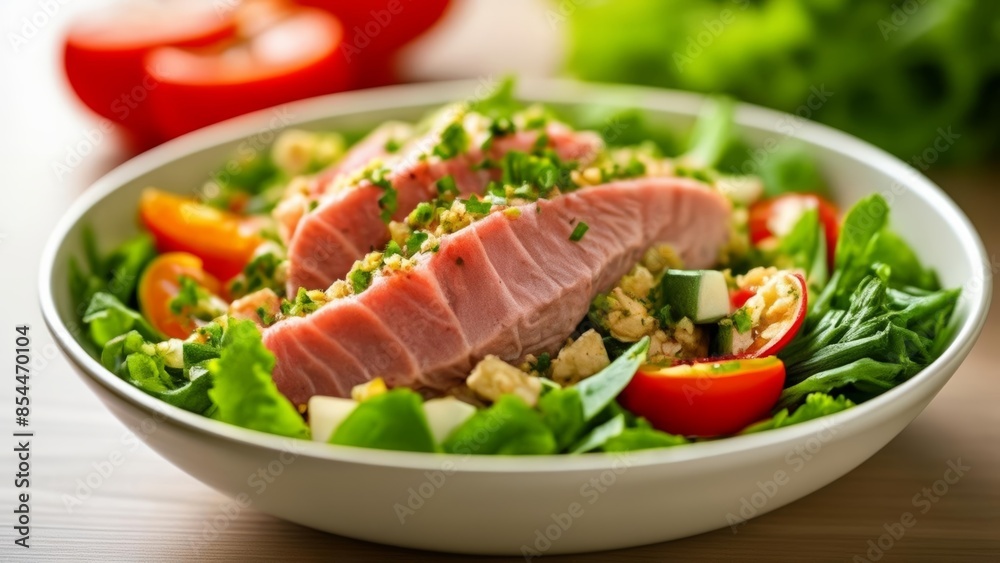 Fresh and vibrant salad with a twist of flavor Fresh and vibrant salad with a twist of flavor
