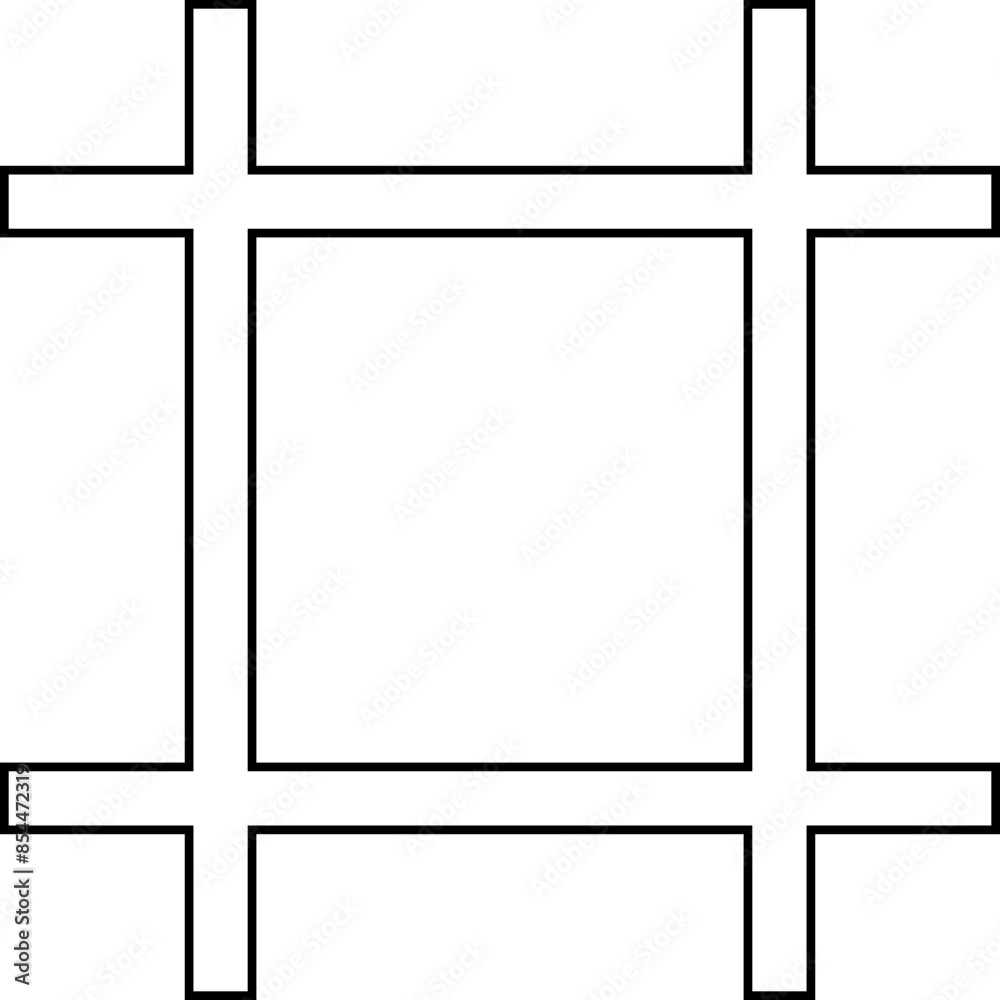 square frame border line minimalist square frame border line minimalist