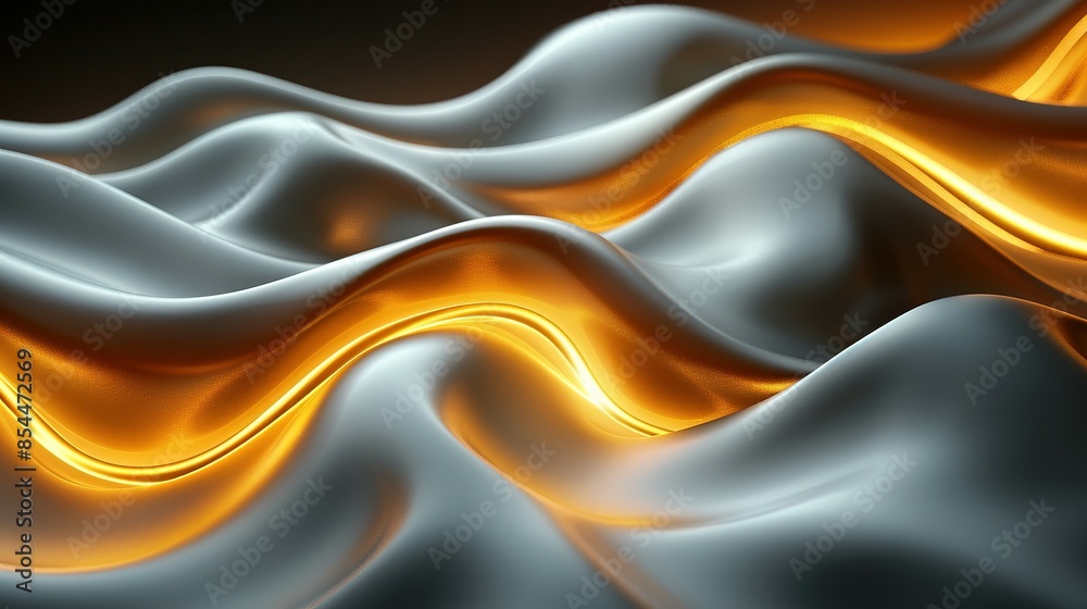 Obraz premium Golden Lines in Vector: Abstract Luxury Background