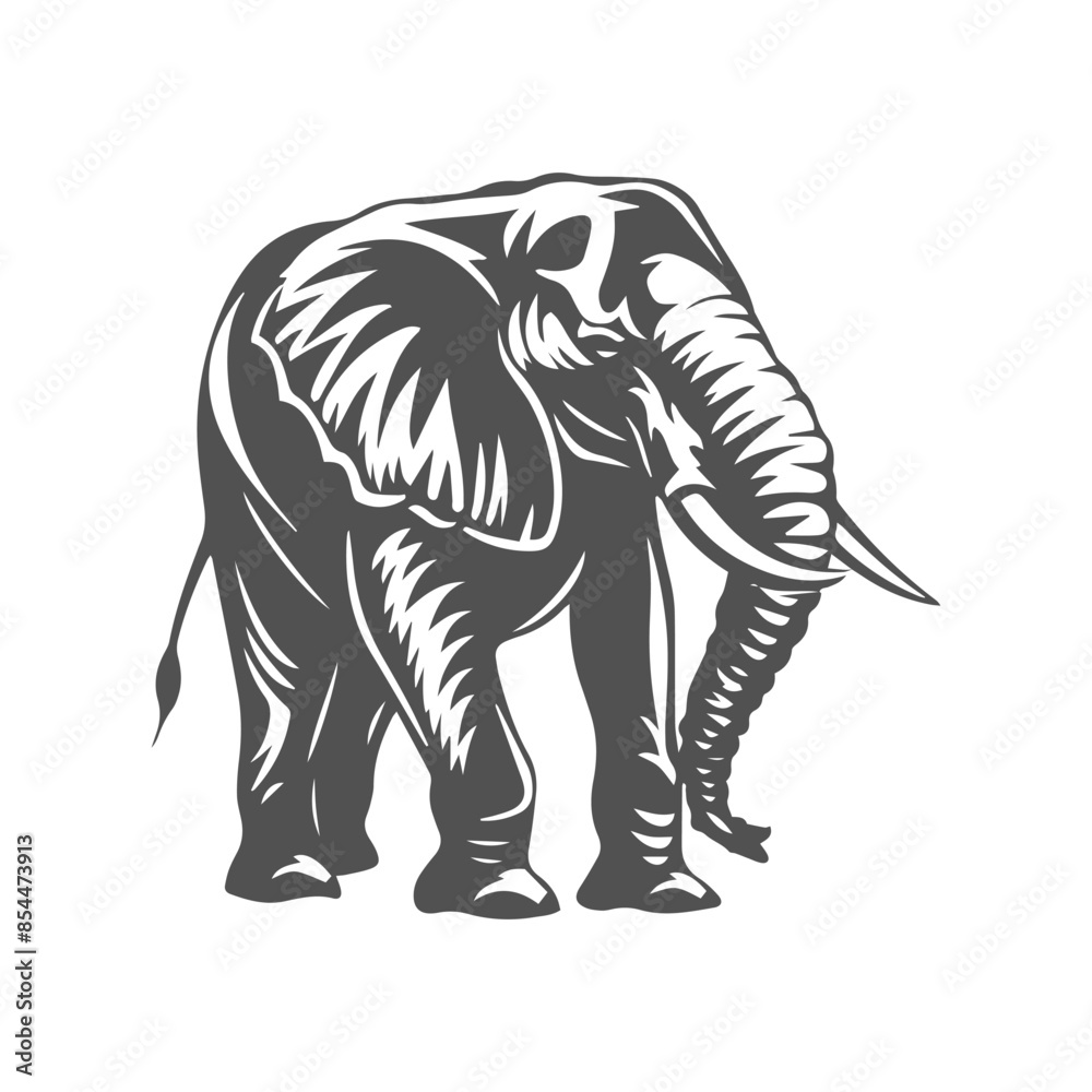 illustration of an elephant illustration of an elephant