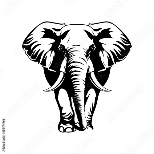 Wallpaper Mural illustration of an elephant Torontodigital.ca