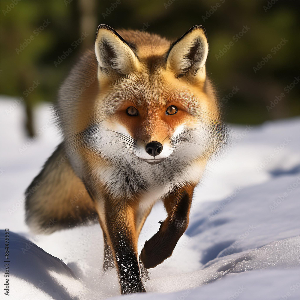 Obraz premium 여우, Fox, 꼬리, Tail, 포식자, Predator, 육식동물, Carnivore, 숲, Forest, 늑대, Wolf, 동굴, Den, 굴뚝, Chimney, 발톱, Claws, 사냥, Hunting, 먹이, Prey, 속임수, Cunning, 털, Fur, 숲속, Woods, 무리, Pack, 야생, Wild, 자연, Nature, 땅굴, Bur