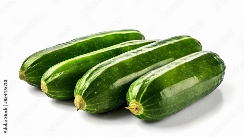 Fresh vibrant green cucumbers ready for a healthy meal Fresh vibrant green cucumbers ready for a healthy meal