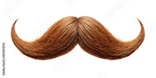 Fototapeta brown moustache isolated on transparent background