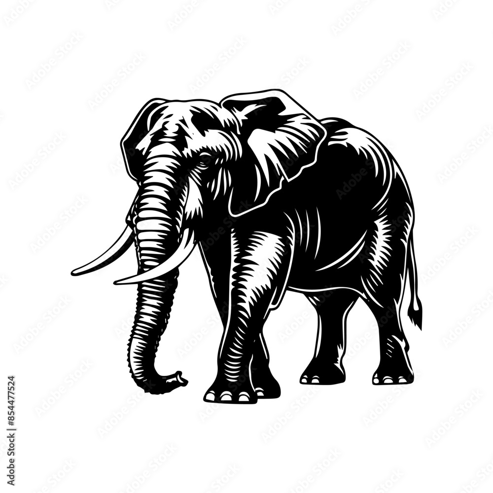 illustration of an elephant illustration of an elephant