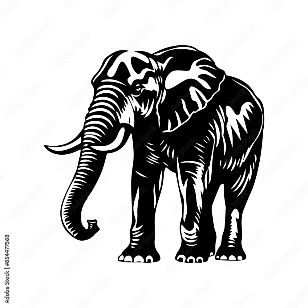 illustration of an elephant illustration of an elephant