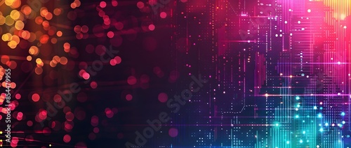 Wallpaper Mural Neon Cyber Monday Doodle Page Print Border Design with Blank Space for Copy Torontodigital.ca