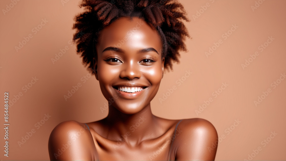Woman smiling while touching her flawless glowy skin with copy space for your advertisement, skincare
Woman smiling while touching her flawless glowy skin with copy space for your advertisement, skincare