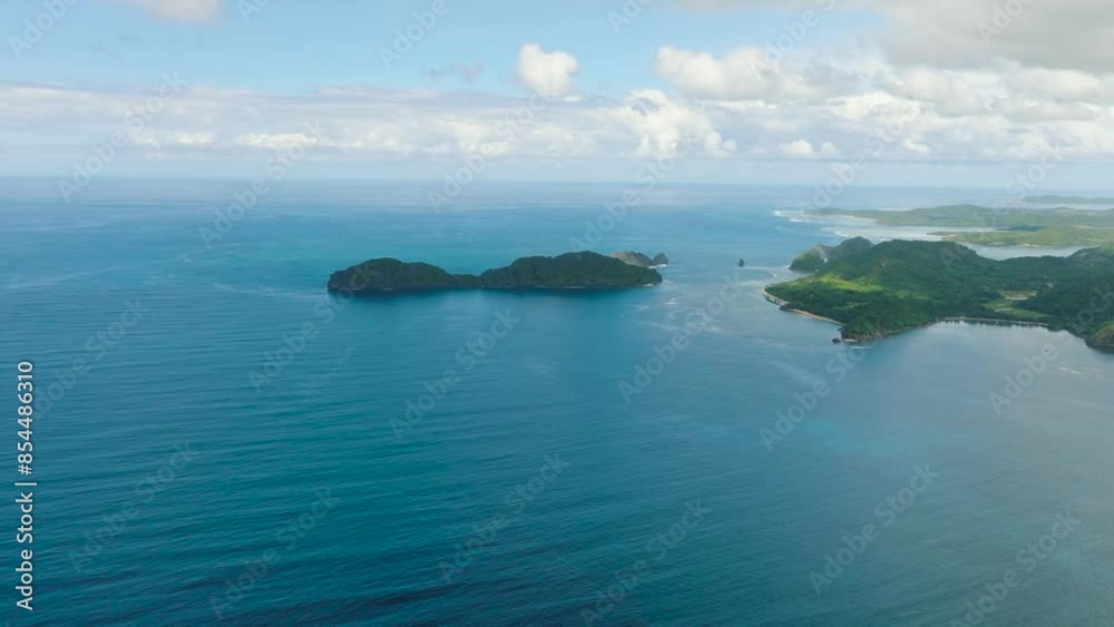 Kalampisauan Island surrounded by blue sea. Busuanga, Palawan. Philippines. Kalampisauan Island surrounded by blue sea. Busuanga, Palawan. Philippines.