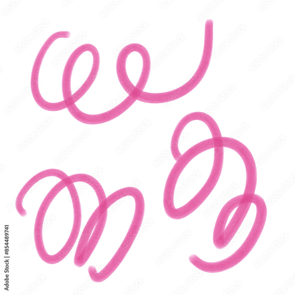 Obraz premium Colourful Swirls Doodle Abstract Decor